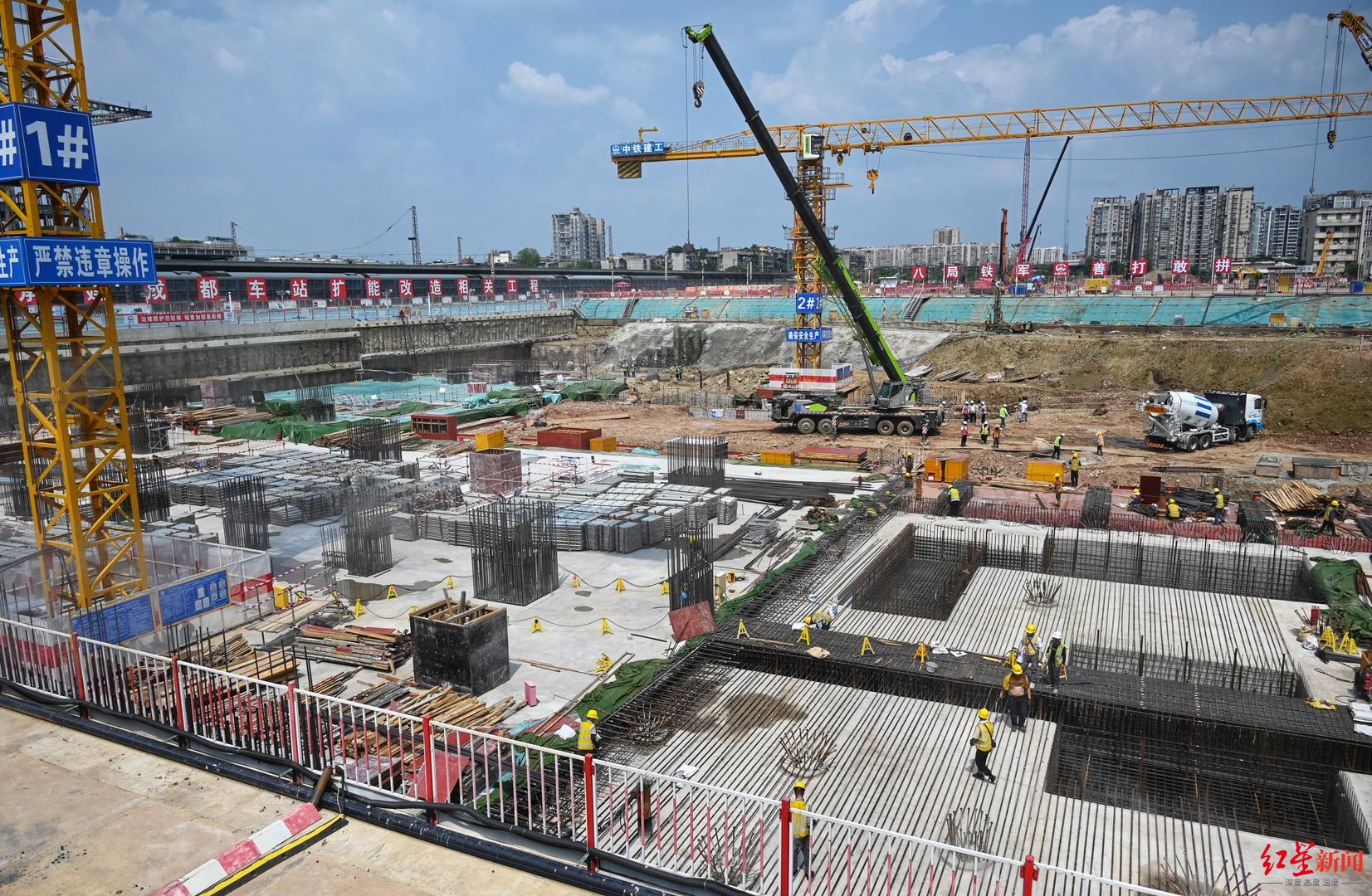 火車北站擴能改造進入二階段施工，商貿大道下穿隧道預計年內通車